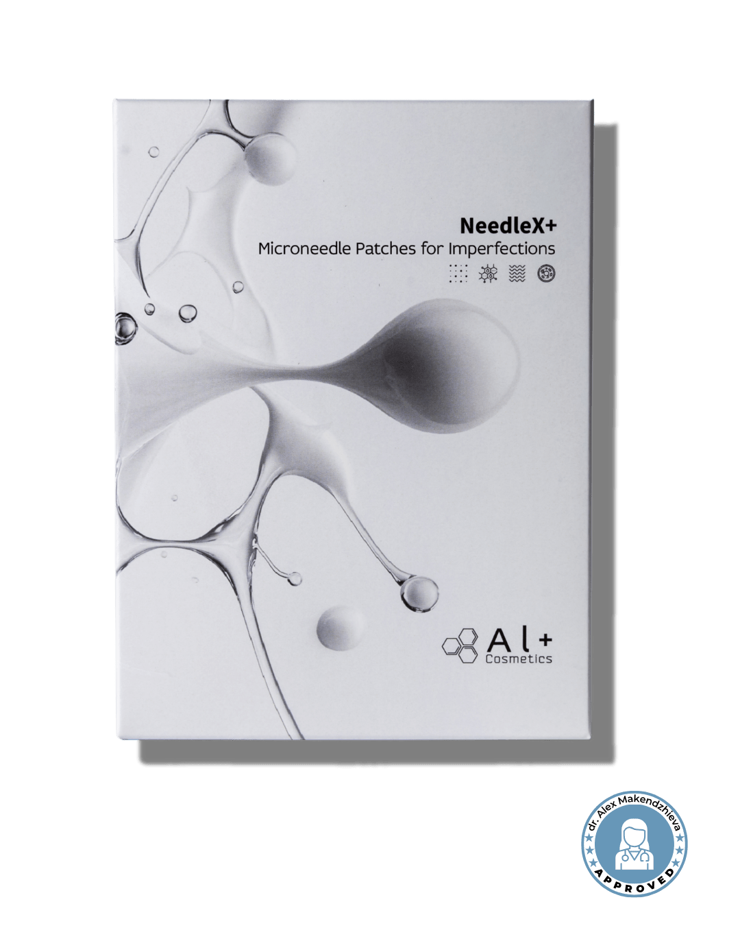 NeedleX+ Пластир с активни микроигли срещу пъпки - Al+ Cosmetics - 9 пластира за болезнени пъпки by Al+